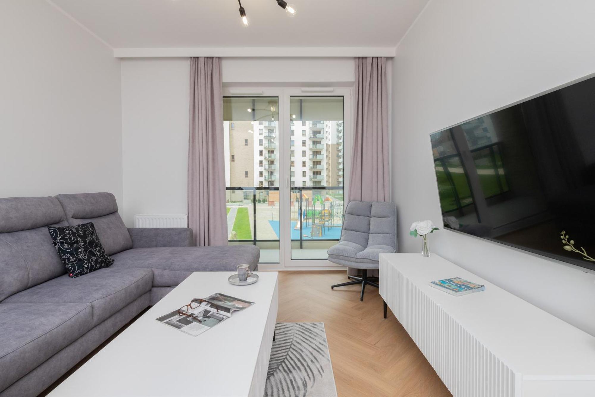 Nowa Letnica Comfortable Apartments With Balcony & Parking Gdansk By Noclegi Renters Exterior foto