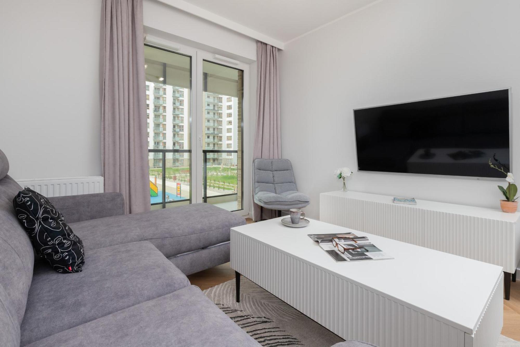 Nowa Letnica Comfortable Apartments With Balcony & Parking Gdansk By Noclegi Renters Exterior foto