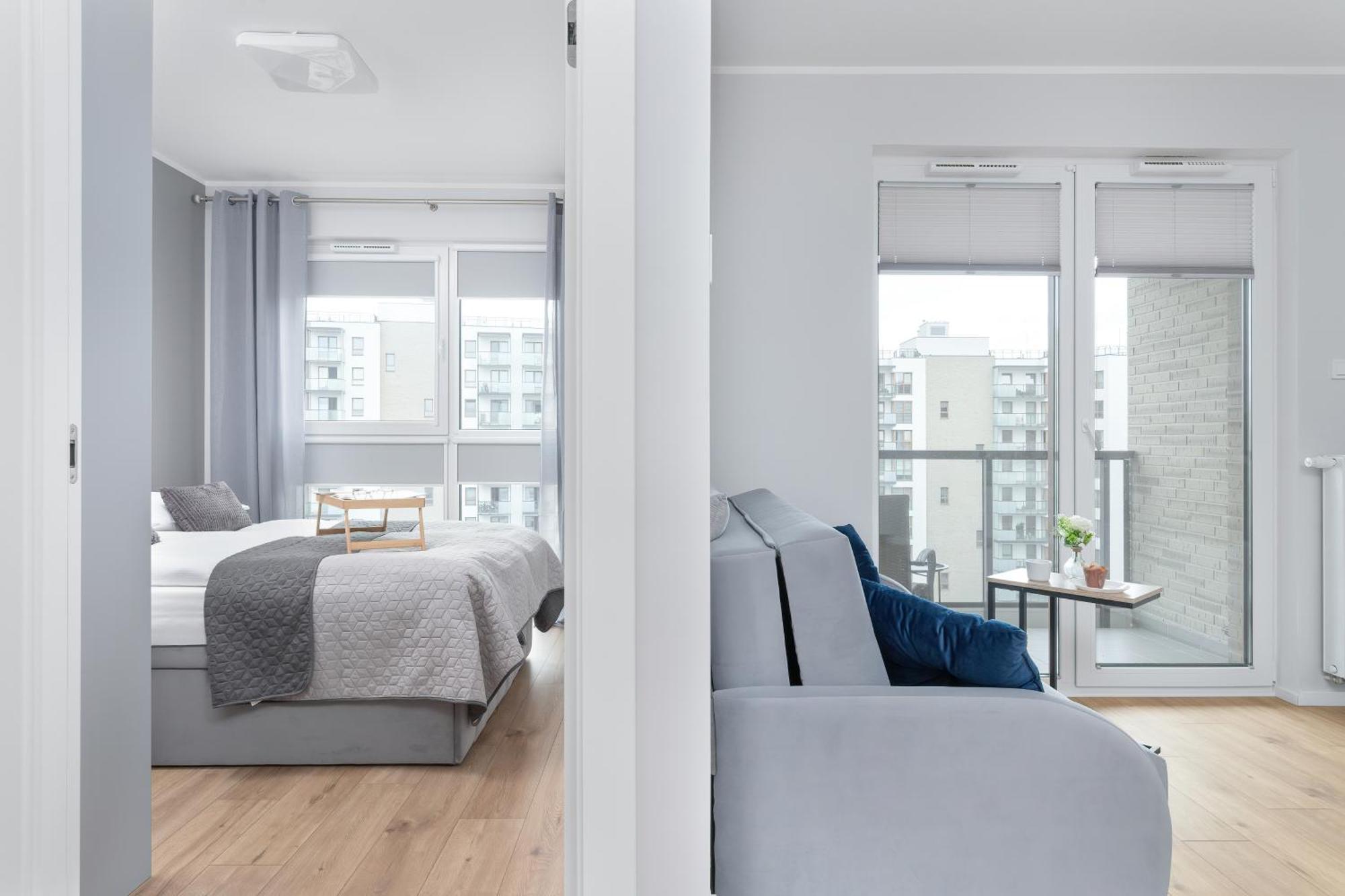 Nowa Letnica Comfortable Apartments With Balcony & Parking Gdansk By Noclegi Renters Exterior foto